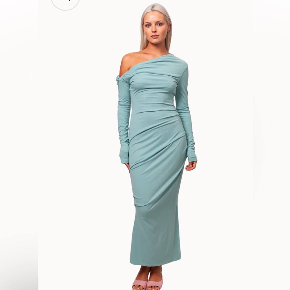 Paris Georgia Elemental Manahou Jersey Dress in Dolphin